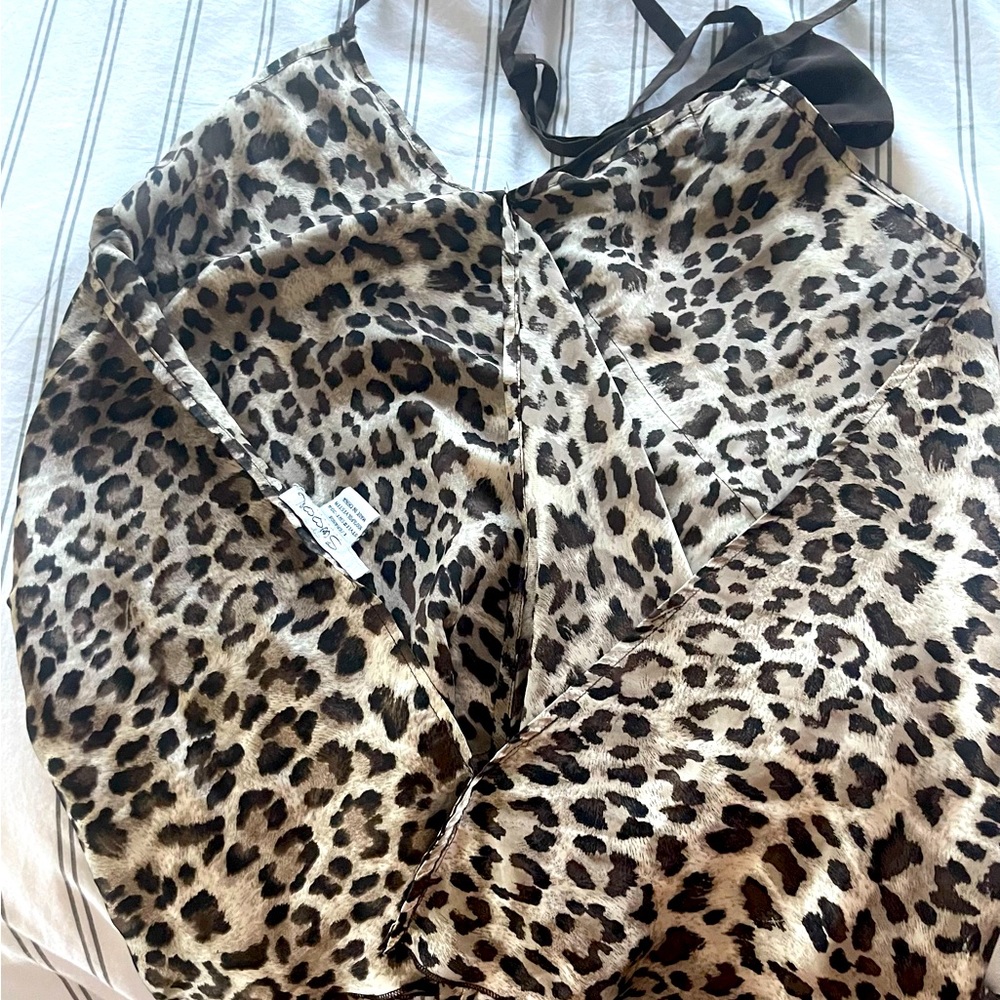 Flowy animal print halter